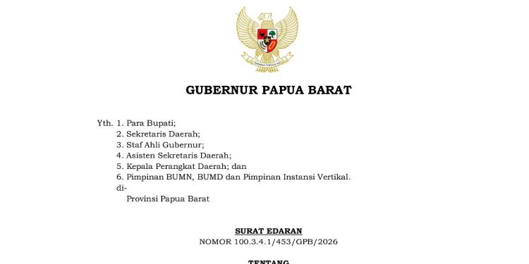 Pemprov Papua Barat Resmi Berlakukan Kebijakan WFH