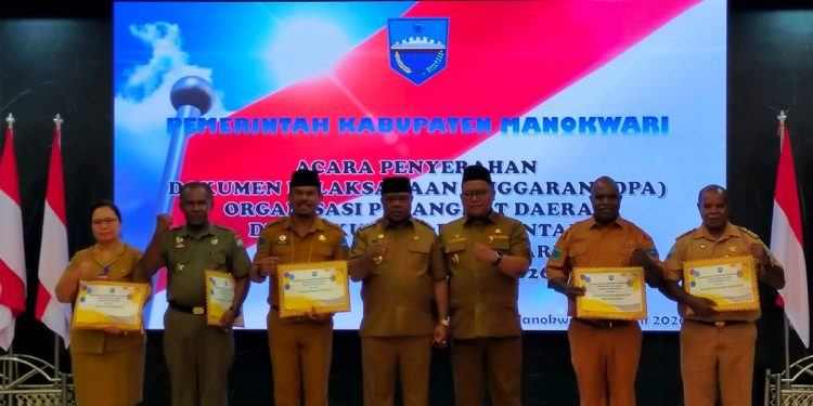 58 OPD dan UPTD di Lingkup Pemkab Manokwari Terima DPA 2026