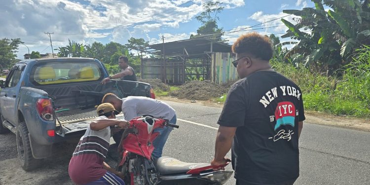 Tim Macan Gunung Polres Teluk Bintuni Amankan Pelaku Curanmor di SP 5