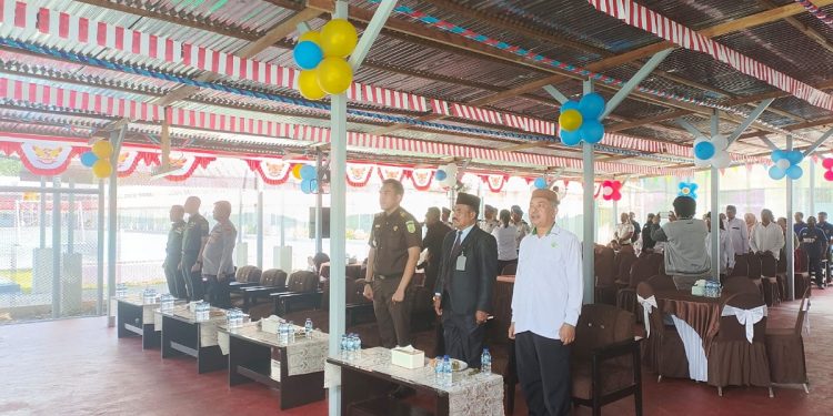 Rutan Kelas IIB Bintuni Ikuti Hari Bakti Pemasyarakatan Ke-62 Secara Virtual