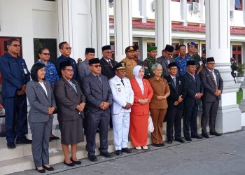Wabup Joko Lingara Pimpin Upacara Hari Otda Ke-30, Bacakan Amanat Mendagri