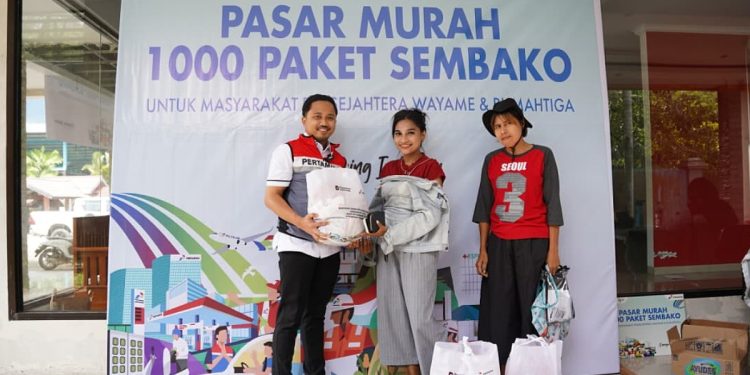 Pertamina Gelar Pasar Murah Bagi 1.000 Masyarakat Prasejahtera di Wayame