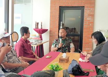Dandim 1801 Manokwari Jalin Sinergitas dengan Insan Pers