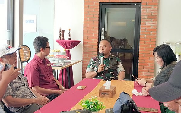 Dandim 1801 Manokwari Jalin Sinergitas dengan Insan Pers