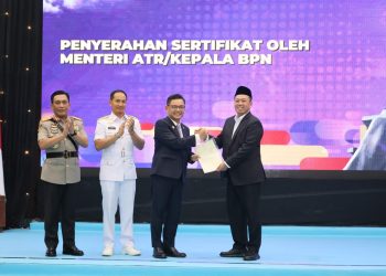 Serahkan Sertipikat Hak Pakai untuk Lemhannas RI, Menteri Nusron: Perkuat Kepastian Hukum Aset Negara
