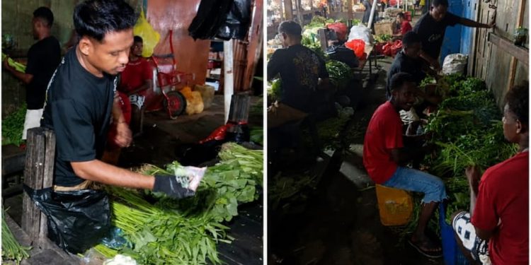 Dukung SDM Lokal, Pedagang Sayur di Sorong Berdayakan OAP