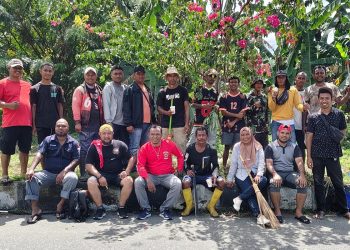Sambut Hari Pattimura ke-209, Warga Maluku Gelar Kerja Bakti di Bypass Ransiki