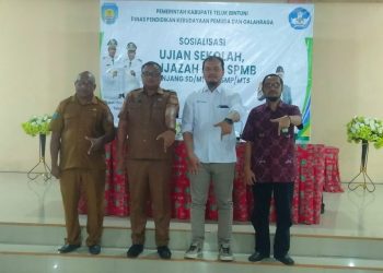 Dikbudpora Teluk Bintuni Gelar Sosialisasi Ujian Sekolah, E-Ijazah dan SPMB Tahun 2026
