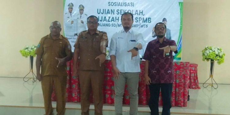 Dikbudpora Teluk Bintuni Gelar Sosialisasi Ujian Sekolah, E-Ijazah dan SPMB Tahun 2026