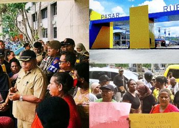 Mama Papua Demo ke Pemkot Sorong, Tuntut Perhatian Khusus untuk Pasar Modern Rufei