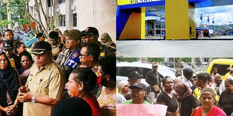 Mama Papua Demo ke Pemkot Sorong, Tuntut Perhatian Khusus untuk Pasar Modern Rufei