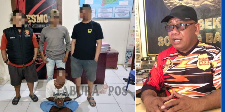 Tim Elang Polsek Sorong Barat Ringkus 1 Pelaku Kriminal Jalanan, 10 Rekannya Masih Dikejar