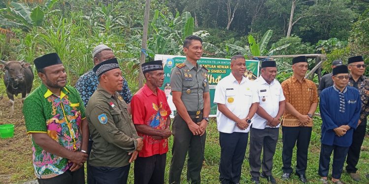 Pemkab Teluk Bintuni Salurkan 65 Ekor Sapi ke 16 Distrik