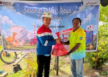 Pertamina Patra Niaga Papua Maluku Bagikan Hewan Kurban, Wujud Berbagi Keberkahan Idul Adha