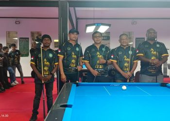 SIWO PWI Teluk Bintuni Apresiasi Panitia Turnamen Billiard, Laga Ekshibisi Pererat Kebersamaan