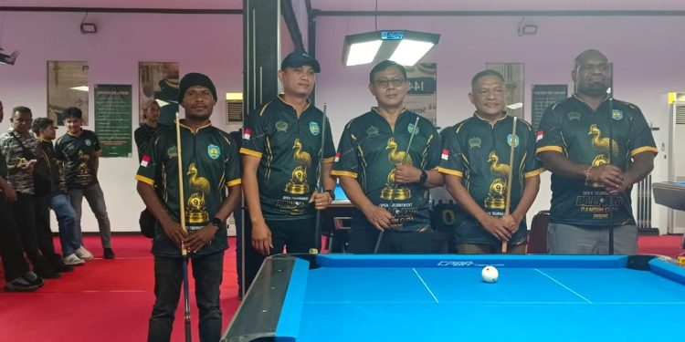 SIWO PWI Teluk Bintuni Apresiasi Panitia Turnamen Billiard, Laga Ekshibisi Pererat Kebersamaan