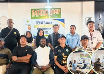 HIPMI Papua Barat Salurkan Bantuan Modal , Dorong UMKM Teluk Bintuni Naik Kelas