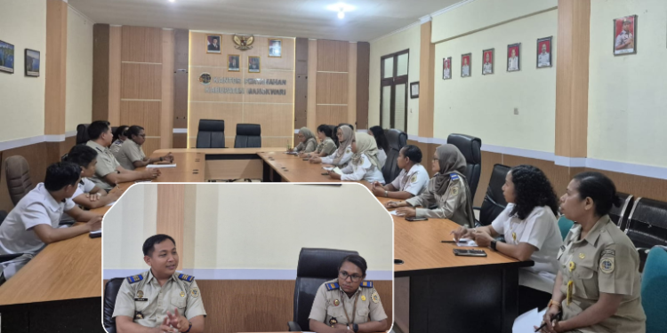 Upaya Tingkatkan Kualitas Pelayanan, Kantah Manokwari Lakukan Rapat Evaluasi & Koordinasi 7 Layanan Prioritas