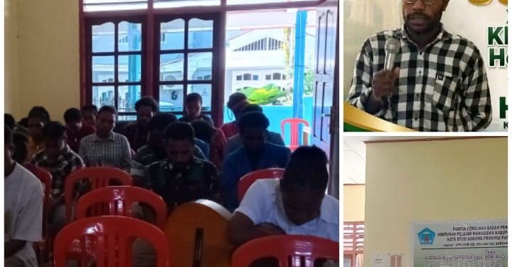 Herbet Helakombo Pimpin Himpunan Pelajar Mahasiswa Yalimo Kota Studi Sorong