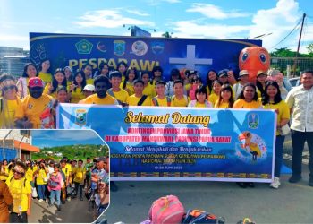 Kontingen Jatim Tiba di Manokwari, Penyambutan Panitia Pesparawi Memuaskan