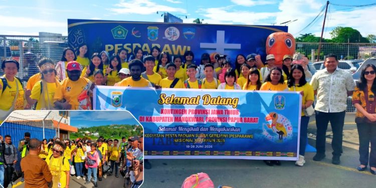 Kontingen Jatim Tiba di Manokwari, Penyambutan Panitia Pesparawi Memuaskan
