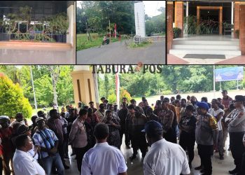 Tuntut Transparansi DBH, Masyarakat Ring I Migas Palang Kantor Bupati Sorong