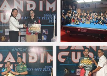 Turnamen Biliar Dandim Cup I Berakhir, Ini Juaranya