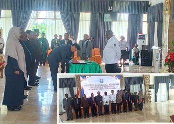 Perkuat Birokrasi, Johny Kamuru Lantik Delapan Pejabat Tinggi Pratama