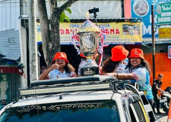 Pesparawi Makin Dekat, Piala Bergilir Presiden Diarak Keliling Kota Manokwari