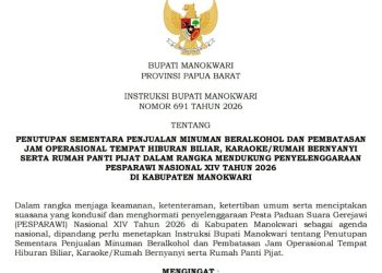 Instruksi Bupati: Penjualan Minol Ditutup Sementara dan Jam Operasional Tempat Hiburan Dibatasi Selama Pesparawi Nasional