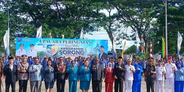 HUT Ke-59 Sorong, Johny Kamuru Tekankan Persatuan dan Pelayanan Optimal