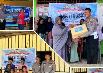 Ditlantas Polda PBD Berbagi Kasih ke Panti Asuhan dan Warga