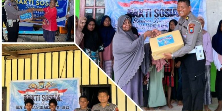Ditlantas Polda PBD Berbagi Kasih ke Panti Asuhan dan Warga