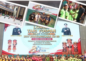 Polda Gelar Lomba Yospan Memeriahkan HUT Bhayangkara ke-80
