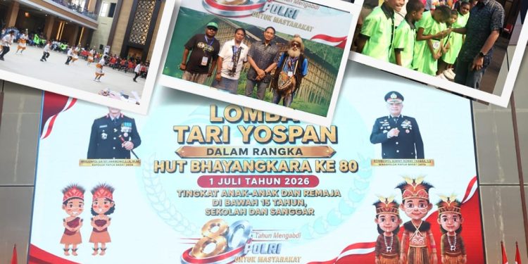 Polda Gelar Lomba Yospan Memeriahkan HUT Bhayangkara ke-80
