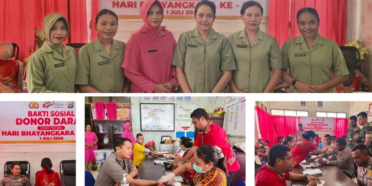 Sambut HUT Bhayangkara ke-80, Polres Teluk Bintuni Gelar Donor Darah