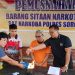 Polres Sorong Musnahkan Barang Bukti Ganja Sebanyak 30,97 Gram