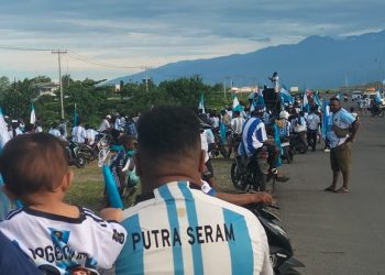 Rayakan Kemenangan, Pendukung Argentina Gelar Konvoi Keliling Kota Manokwari