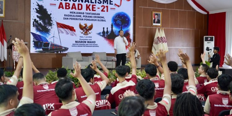 Jadi Pembicara di Diklat Pratama DPP GMPK, Menteri Nusron: Nasionalisme Menjadikan Bangsa yang Kuat