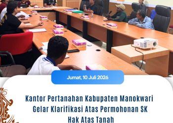Kantah  Manokwari Gelar Klarifikasi Atas Permohonan SK Hak atas Tanah