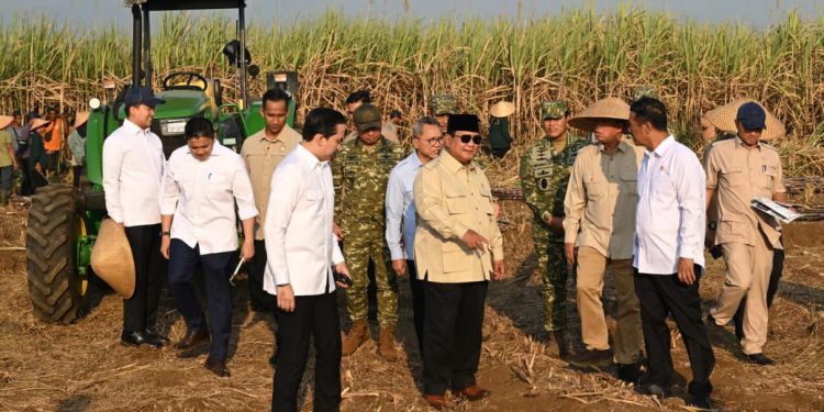 Dampingi Presiden Prabowo Panen Raya di Malang, Menteri Nusron: Ketahanan Pangan Butuh Kepastian Hukum Tanah