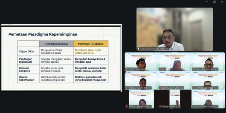 Buka Pelatihan Kepemimpinan Administrator, Sekjen ATR/BPN: Butuh Pejabat Penggerak Organisasi yang Hasilkan Kerja Berdampak bagi Masyarakat
