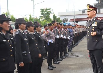 Peringati Hari Bhayangkara ke-80, 96 Personel Polresta Sorong Kota Naik Pangkat