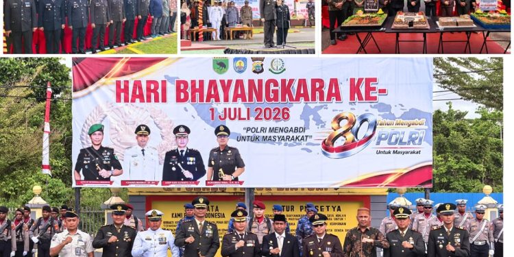 Upacara Hari Bhayangkara ke-80, Polres Teluk Bintuni Tegaskan Komitmen Pengabdian Terbaik untuk Masyarakat