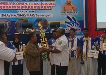 Sapu Bersih Juara I, Teluk Bintuni Sabet Juara Umum LKS SMK Papua Barat