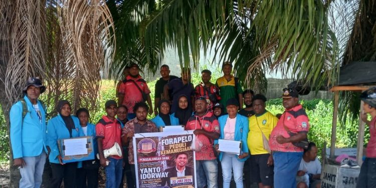 Mahasiswa Unimutu dan Forapelo Galang Dana Dukung Pencarian Yanto Idorway