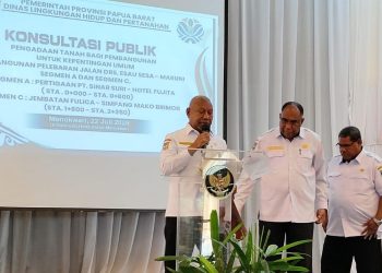 Pemprov Papua Barat Gelar Konsultasi Publik, Lanjutkan Pelebaran Jalan Esau Sesa–Maruni 950 Meter