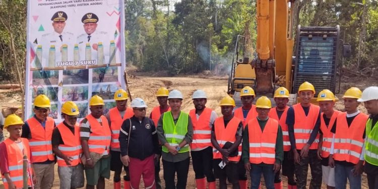 Pembangunan Jalan Yaru–Kasira Lama–Babo Mulai Dibangun