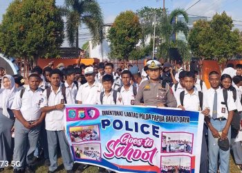 Ditlantas Polda Papua Barat Daya Tanamkan Budaya Tertib Lalu Lintas Sejak Dini