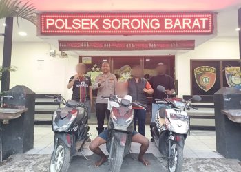 Beraksi di Sejumlah Lokasi, Terduga Pelaku Curas Dibekuk Tim Elang Polsek Sorong Barat